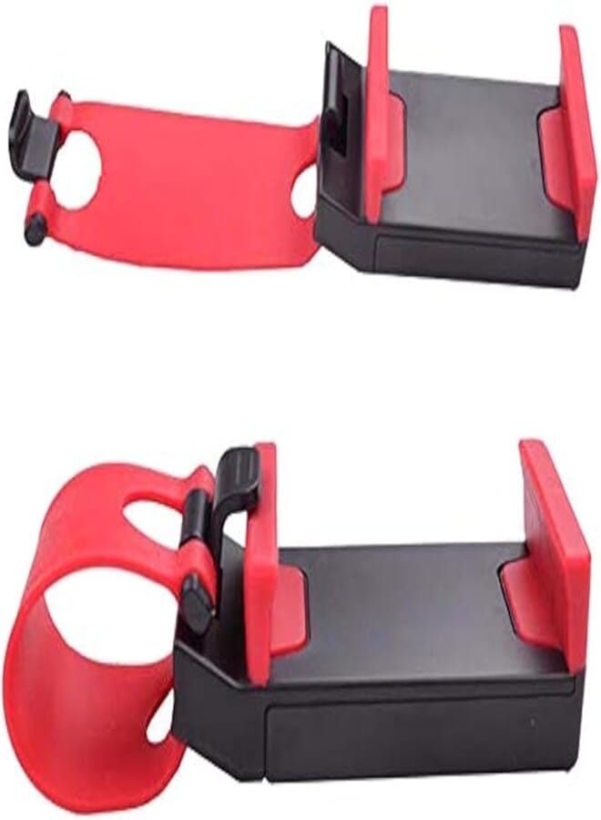 Mobile Phones Holder Steering Wheel - Black Red